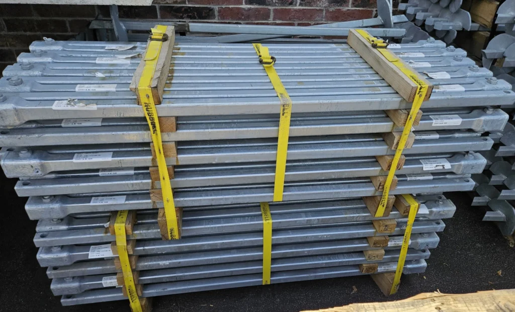 Helical pier extensions in 5 foot lengths